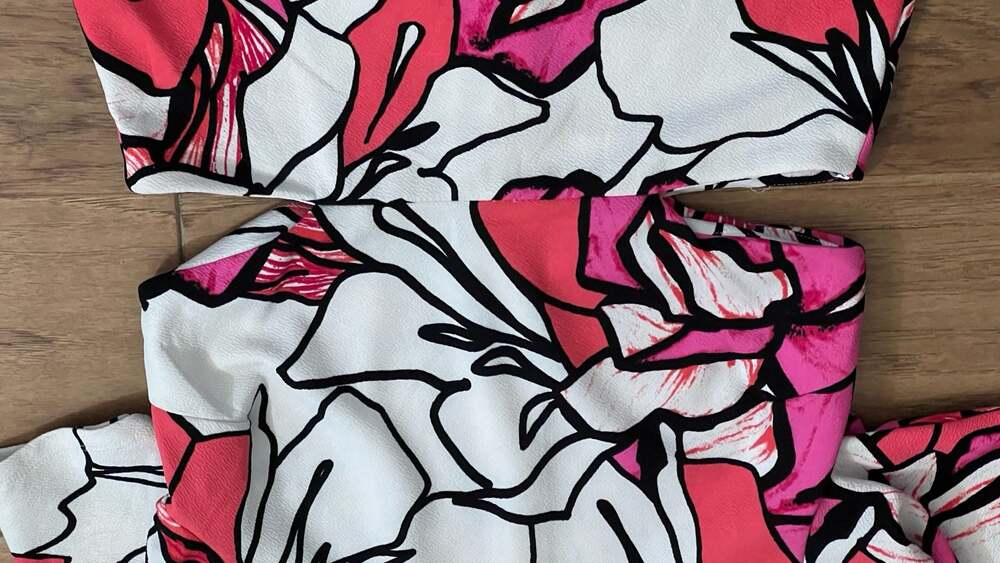 Bisou Bisou Michele Bohbot Floral Cutout Bodycon Mini Dress - Picture 8 of 8